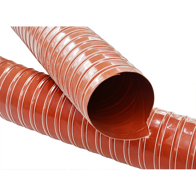 Double Rolled Red High Temperature Air Duct